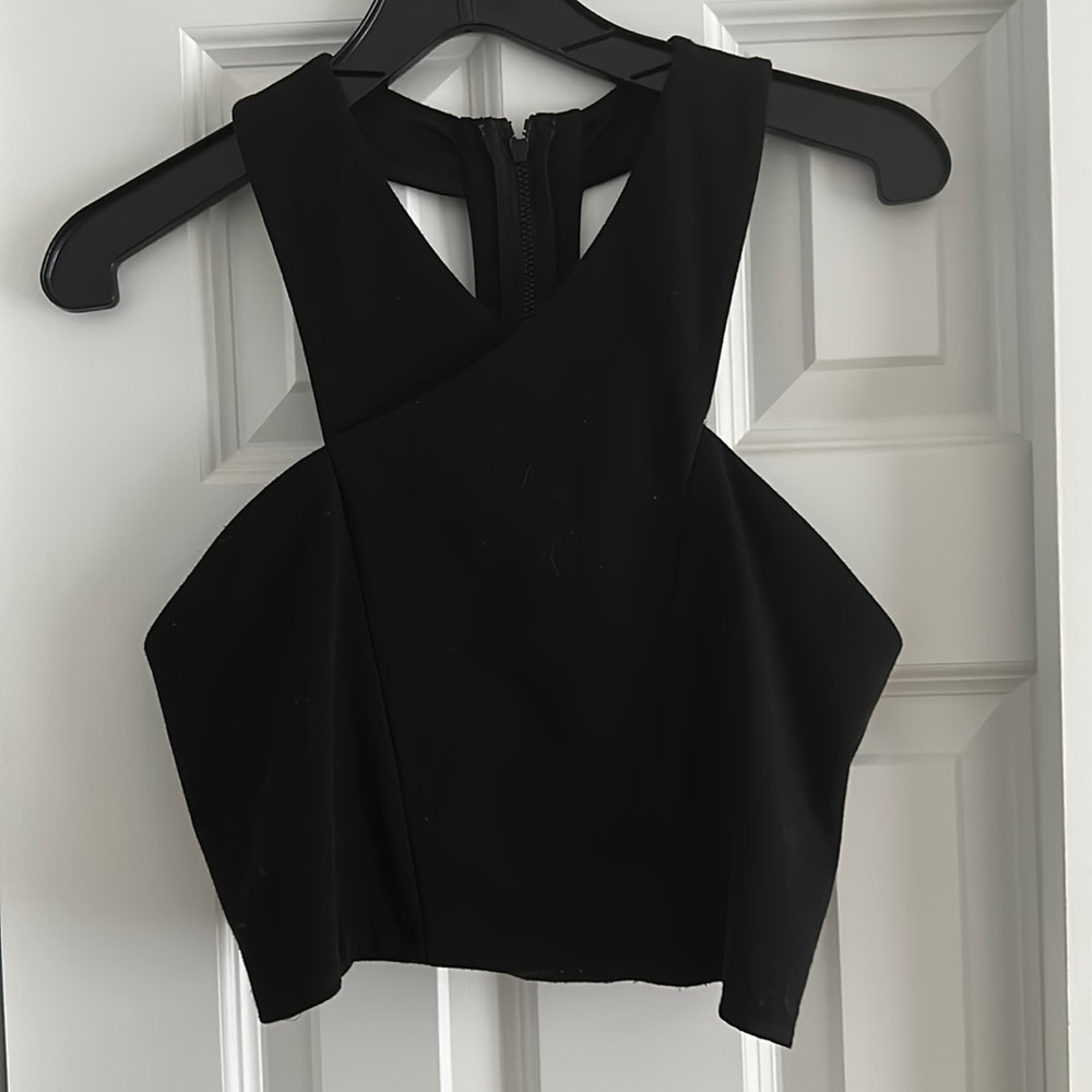 Black crop top